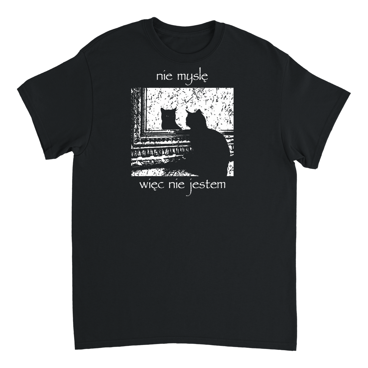 Nie myślę, więc nie jestem T-shirt